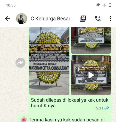 Pengiriman Papan Bunga Duka Pancoran